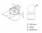 Preview: Rohradapter für Rohr 19,0 mm, Ø 19,0 mm