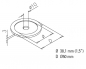 Preview: Rosette mit Bohrung 10 mm Eolia