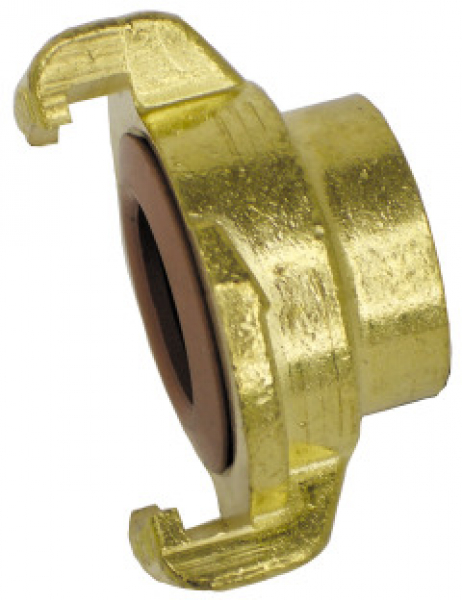 Trinkwasser-Schlauchkupplung mit Innengewinde, Messing - GEKA Plus , IG 3/4"
