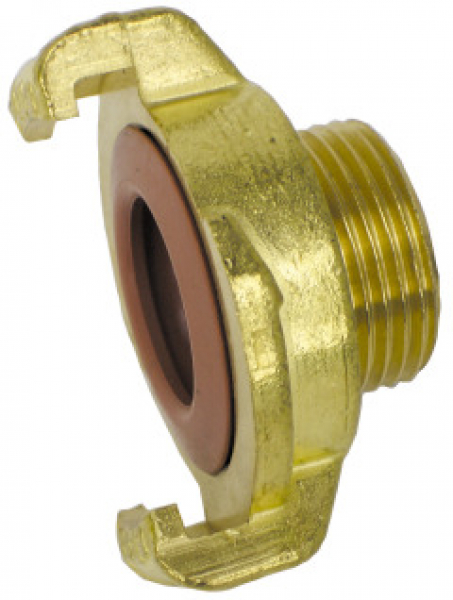 Trinkwasser-Schlauchkupplung mit Außengewinde, Messing - GEKA Plus , AG 1/2"