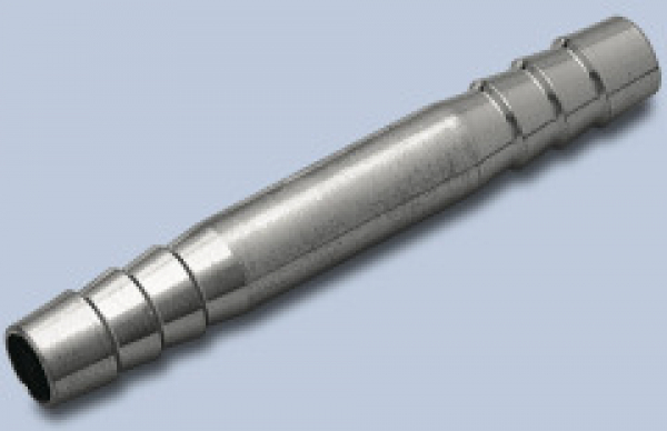Schlauchverbinder - Doppeltülle 4 mm aus CNS